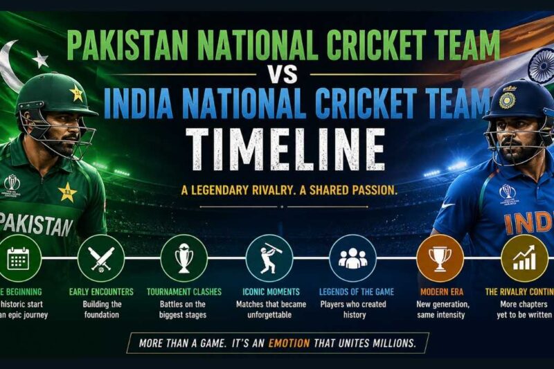 Pakistan National Cricket Team vs India National Cricket Team Timeline – Head-to-Head & Highlights