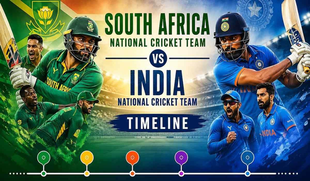 South Africa National Cricket Team vs India National Cricket Team Timeline