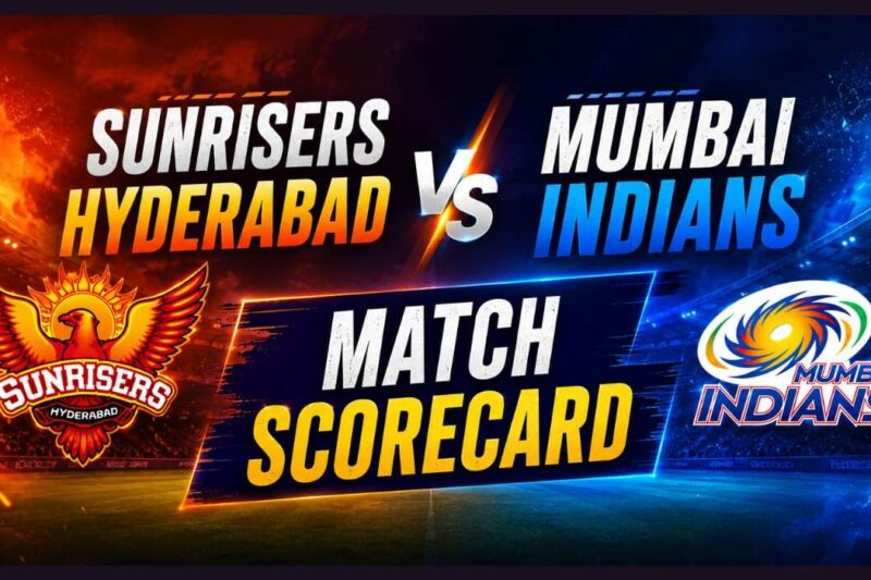 Sunrisers Hyderabad vs Mumbai Indians Match Scorecard | Full Match Highlights & Live Score