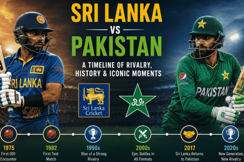 Sri Lanka National Cricket Team vs Pakistan National Cricket Team Timeline (1952-2026)