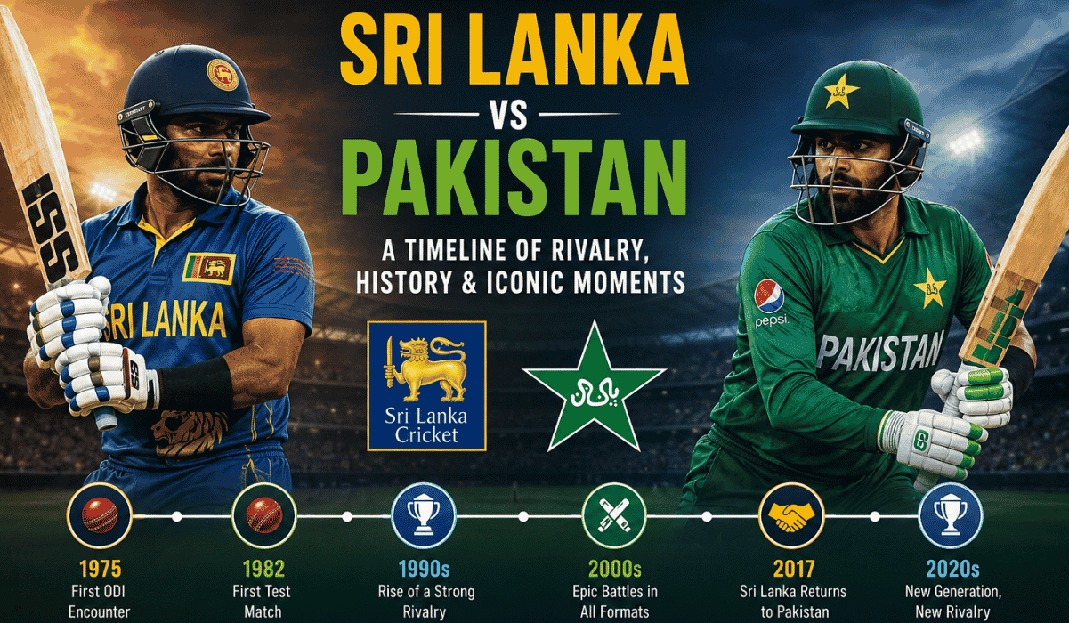 Sri Lanka National Cricket Team vs Pakistan National Cricket Team Timeline
