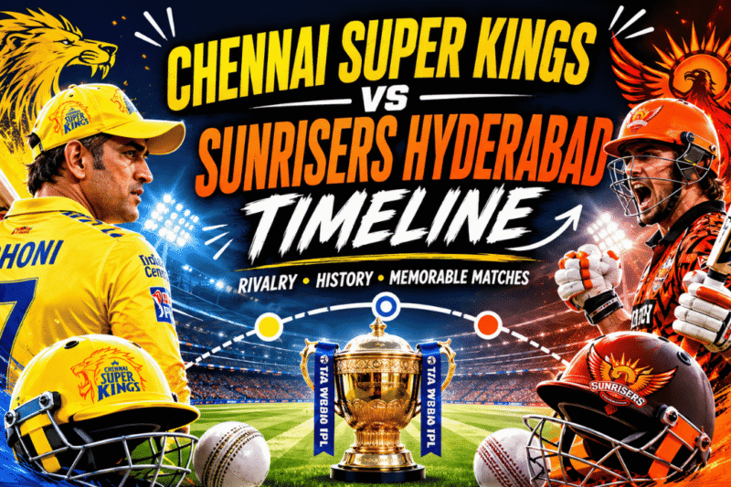 Chennai Super Kings vs Sunrisers Hyderabad Timeline: Complete IPL Rivalry History (2013-2026)