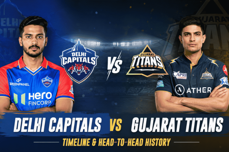 Delhi Capitals vs Gujarat Titans Timeline: Complete IPL History (2022-2026)