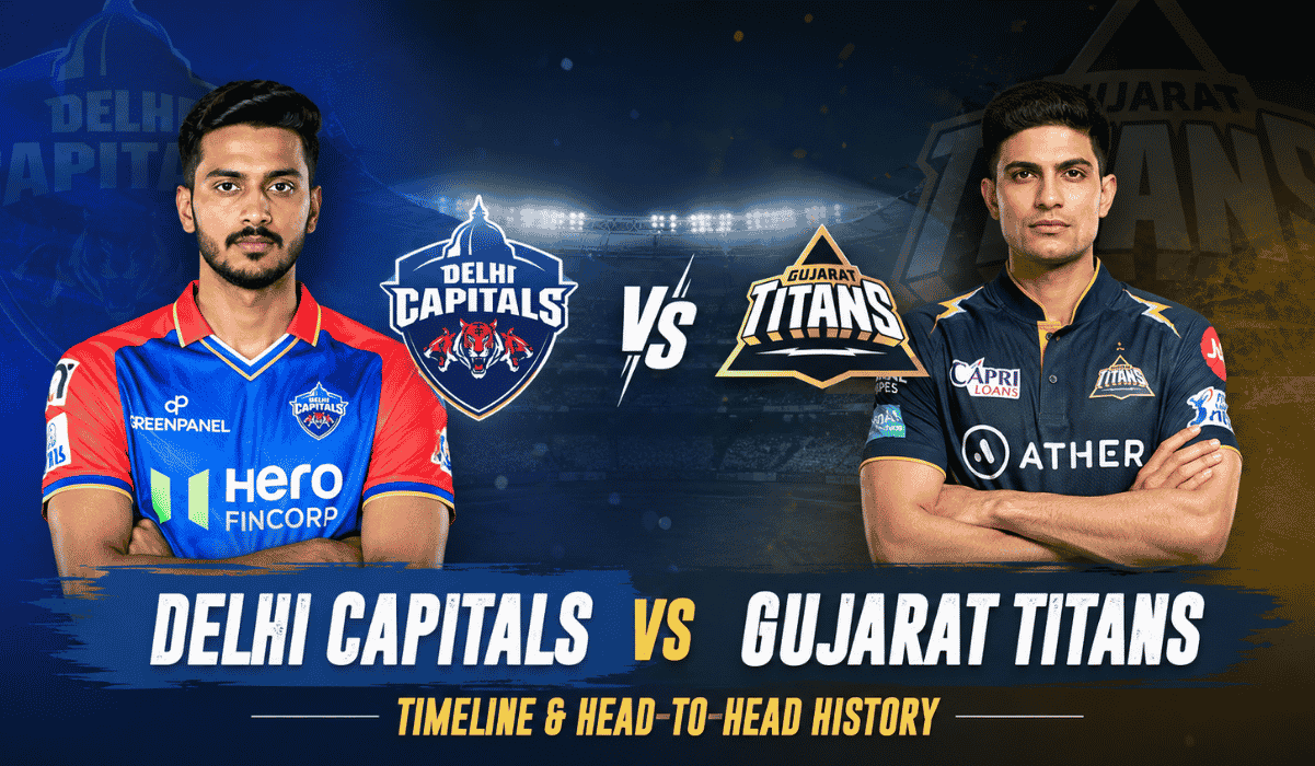 Delhi Capitals vs Gujarat Titans timeline