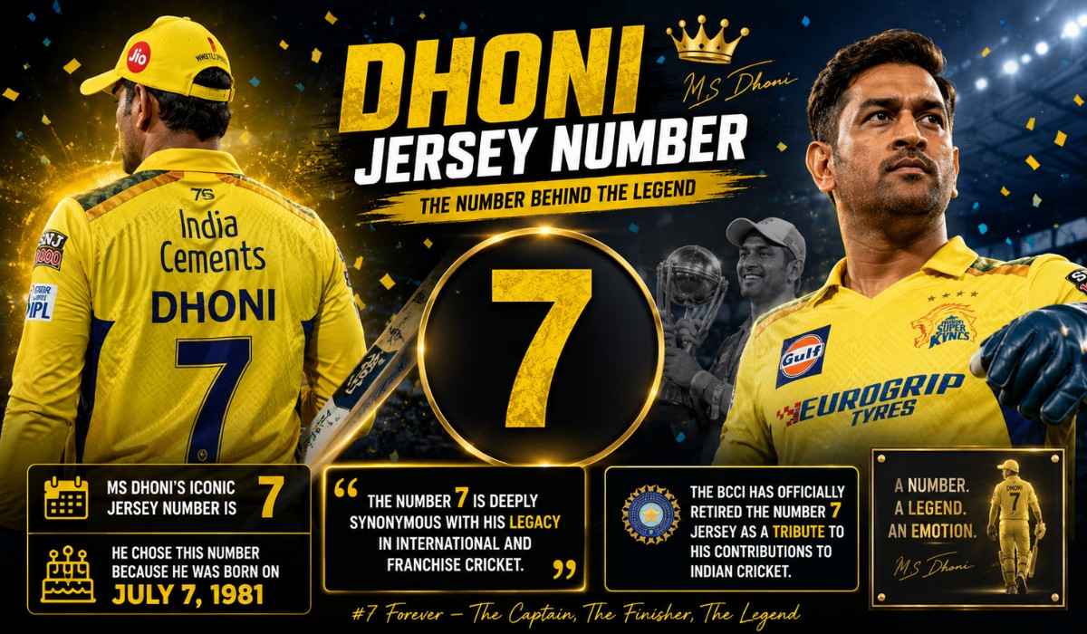 Dhoni Jersey Number