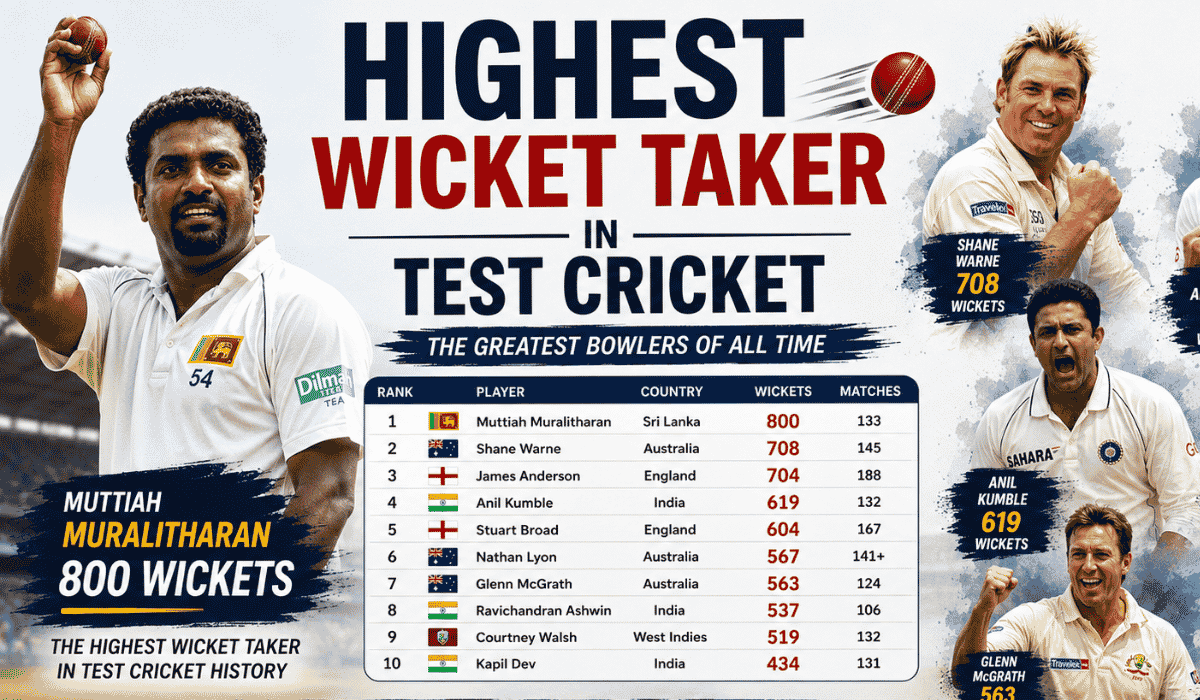 Highest Wicket Taker in Test