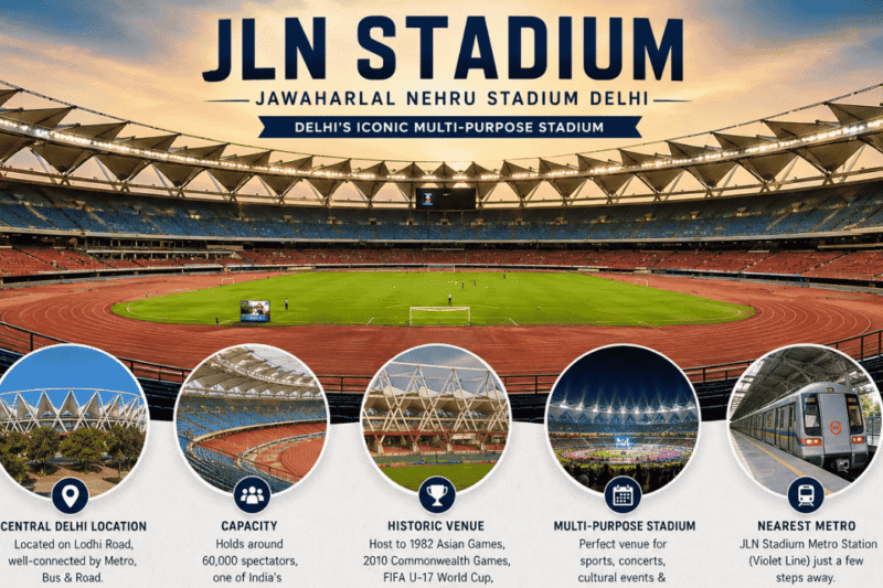 JLN Stadium: History, Capacity, Tickets and Complete Guide (2026)