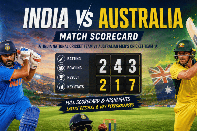 India National Cricket Team vs Australian Men’s Cricket Team Match Scorecard