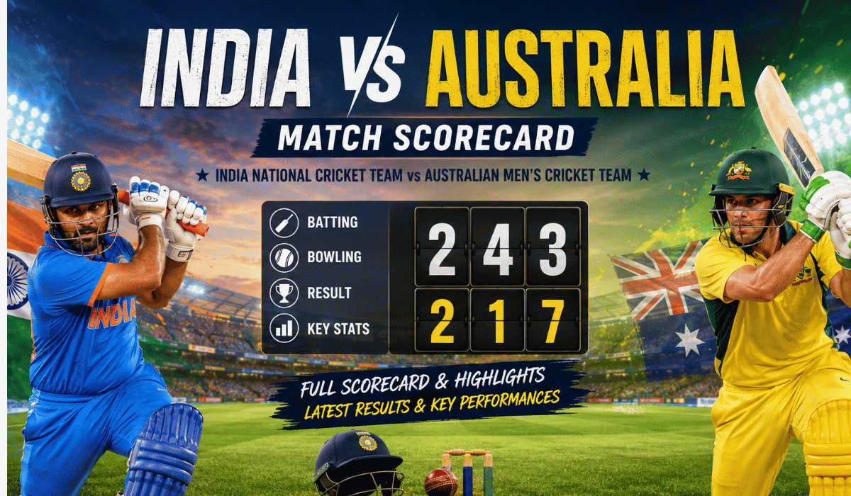 India National Cricket Team vs Australian Men’s Cricket Team Match Scorecard