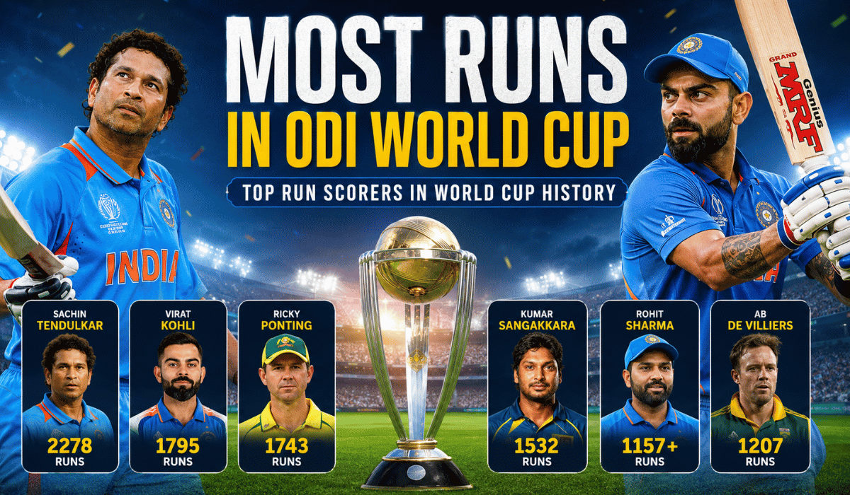 Most Runs in ODI World Cup