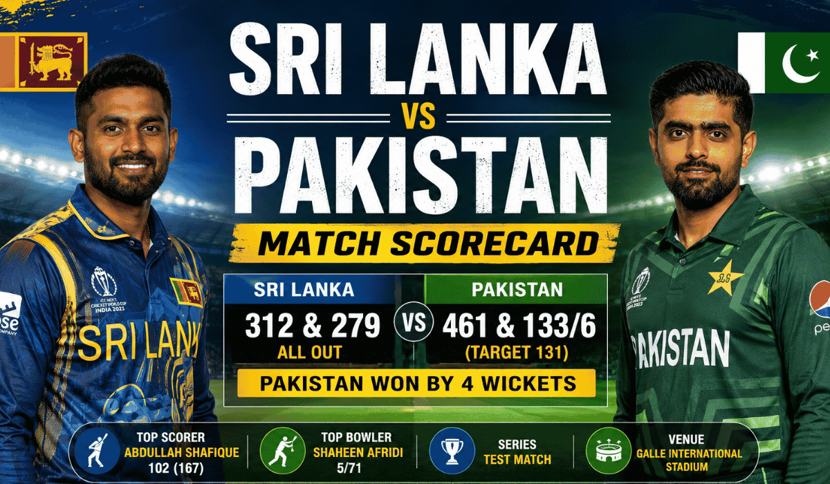Sri Lanka National Cricket Team vs Pakistan National Cricket Team Match Scorecard