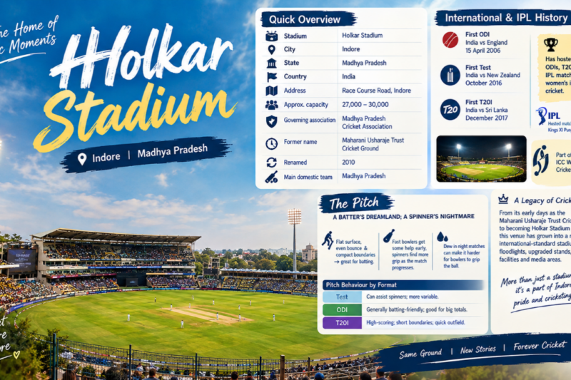 Holkar Stadium: Pitch, Records, IPL History and Complete Guide (2026)